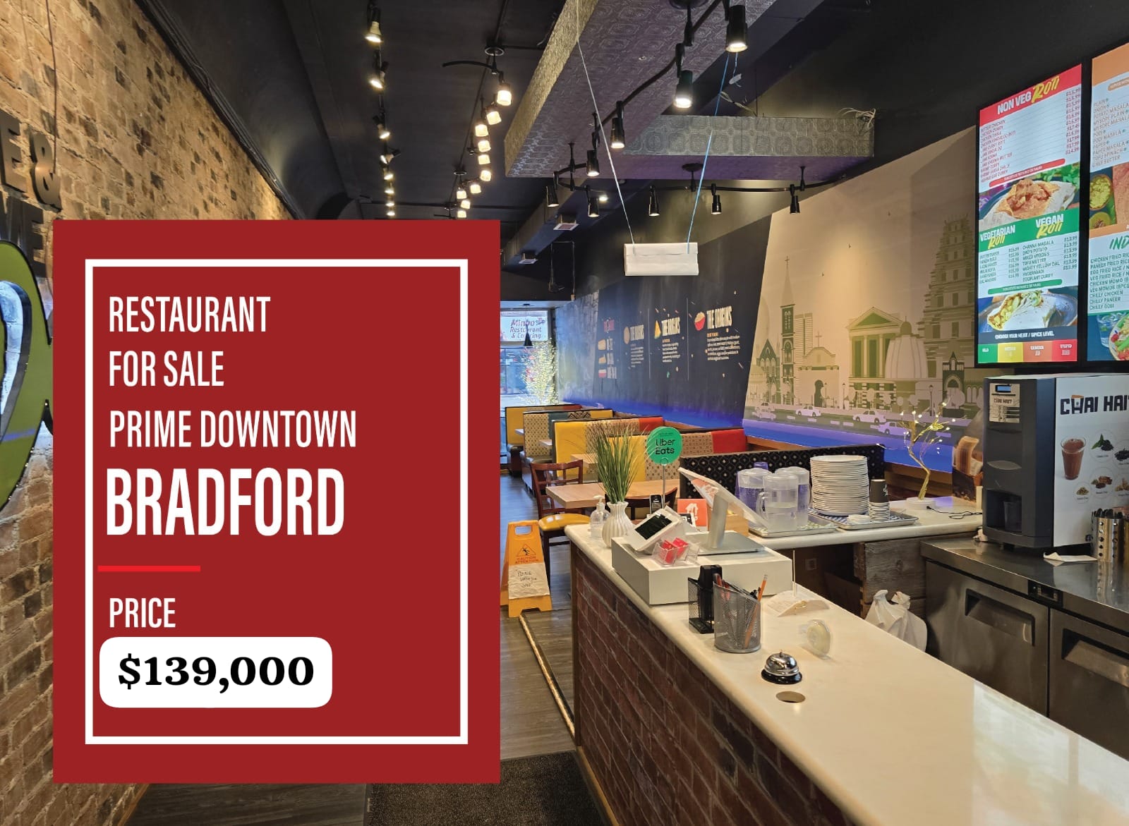 16 HOLLAND ST, BRADFORD, 0 , 0 ,0,Restaurant,For Sale, HOLLAND ST,0,1197